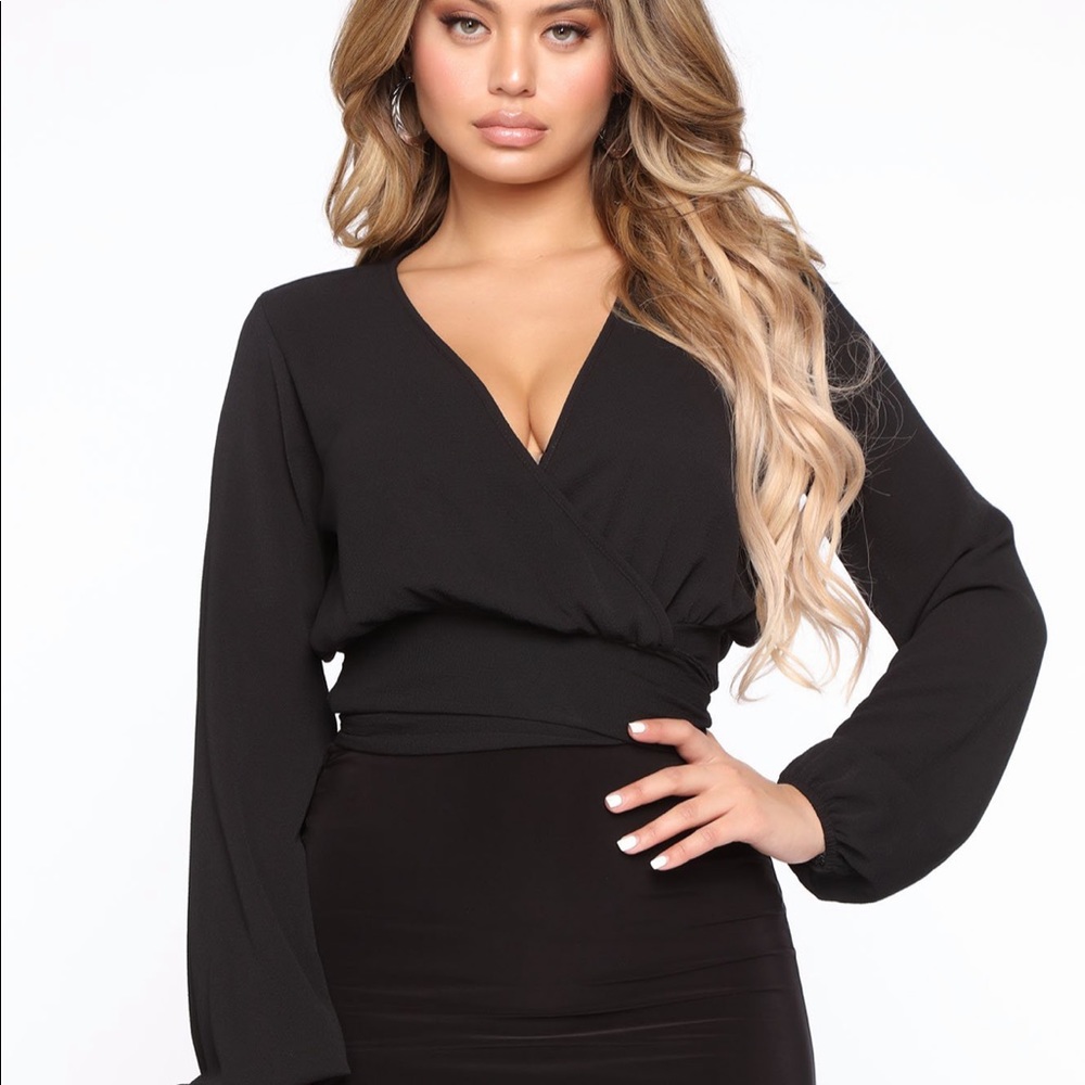 Fashion Nova Little White Lies Black